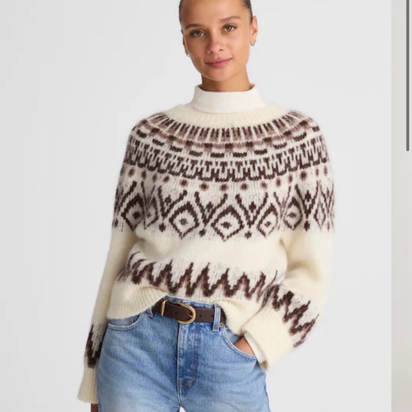Madewell Sweaters - MADEWELL SIZE S Fair Isle Boxy Sweater NY471
